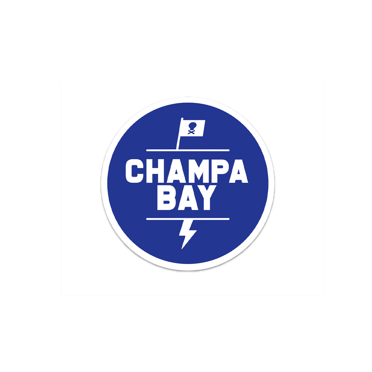 Champa Bay - Bolts // Sticker (Round)