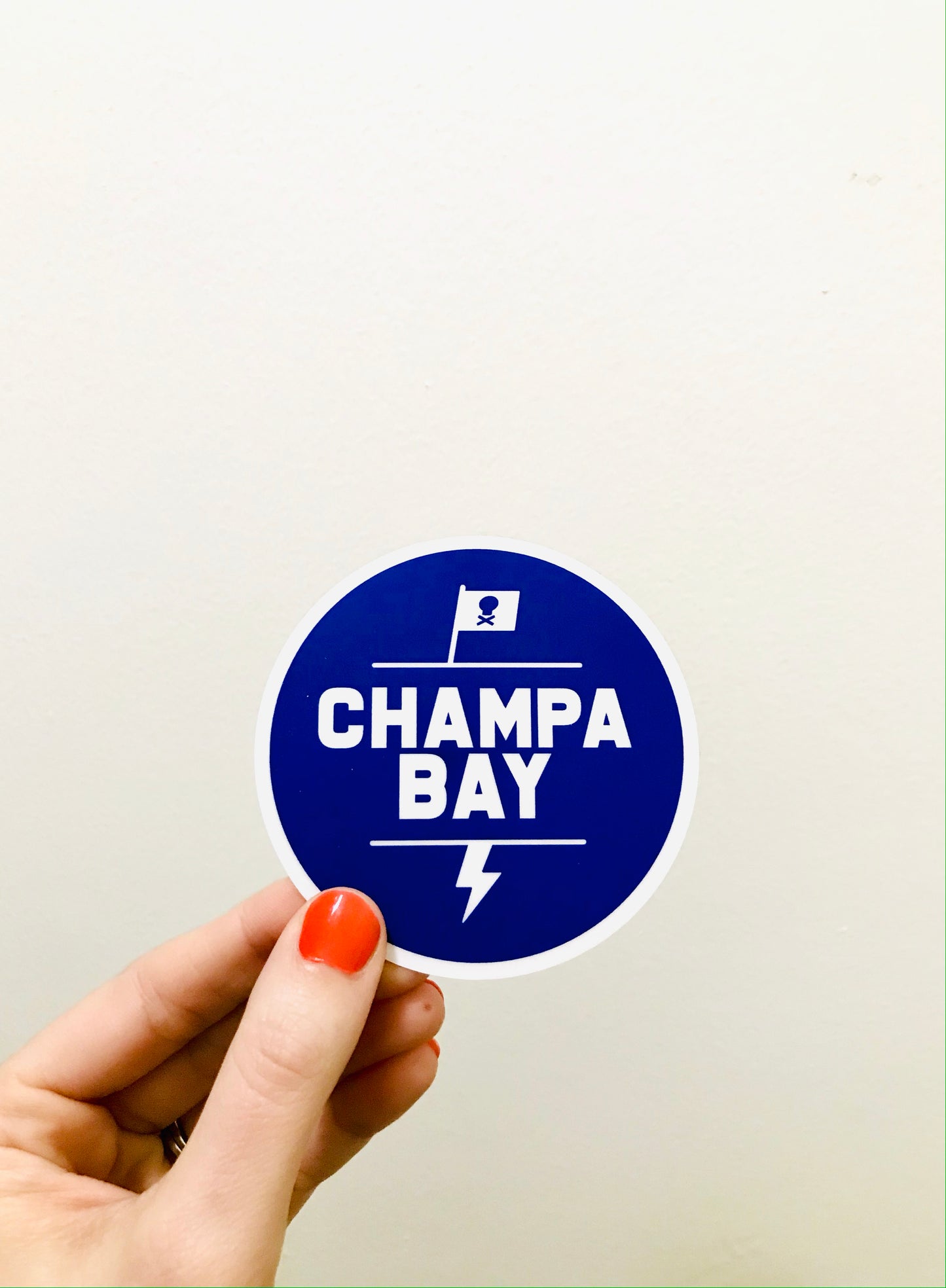 Champa Bay - Bolts // Sticker (Round)