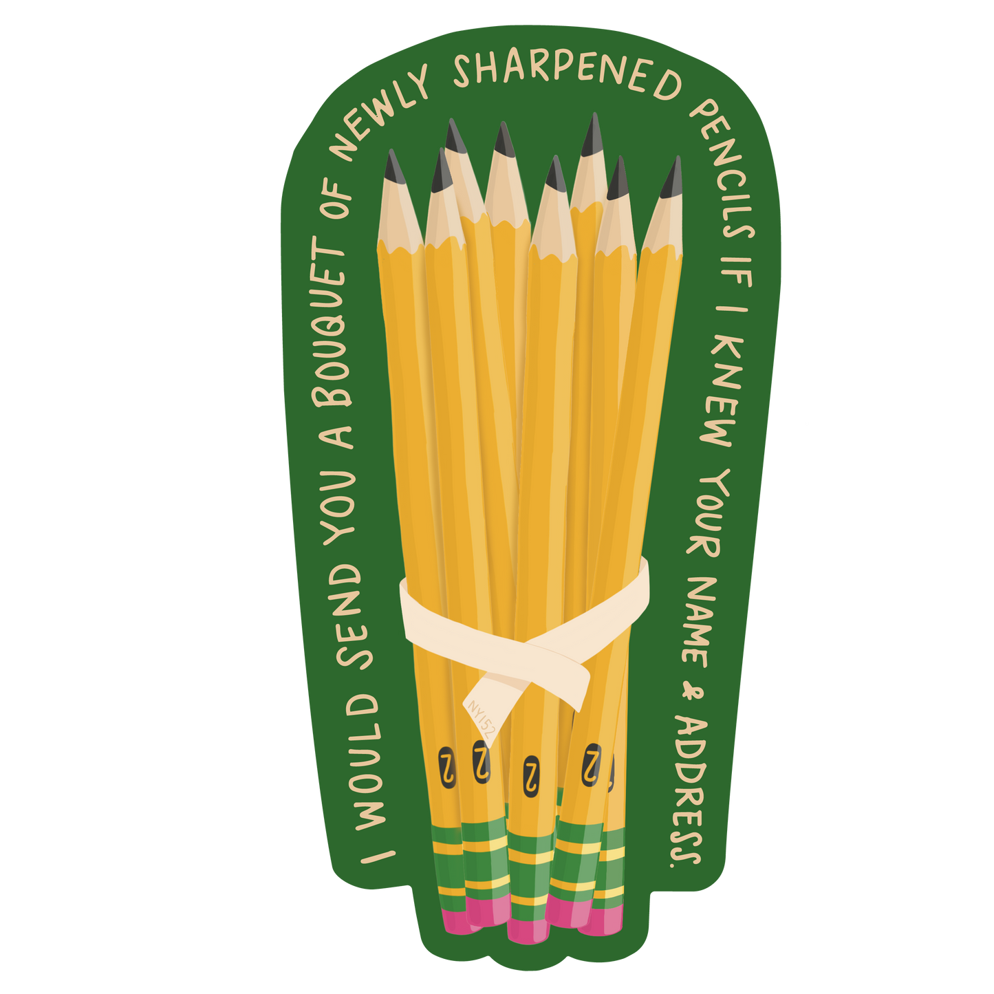 Bouquet of Pencils // Sticker