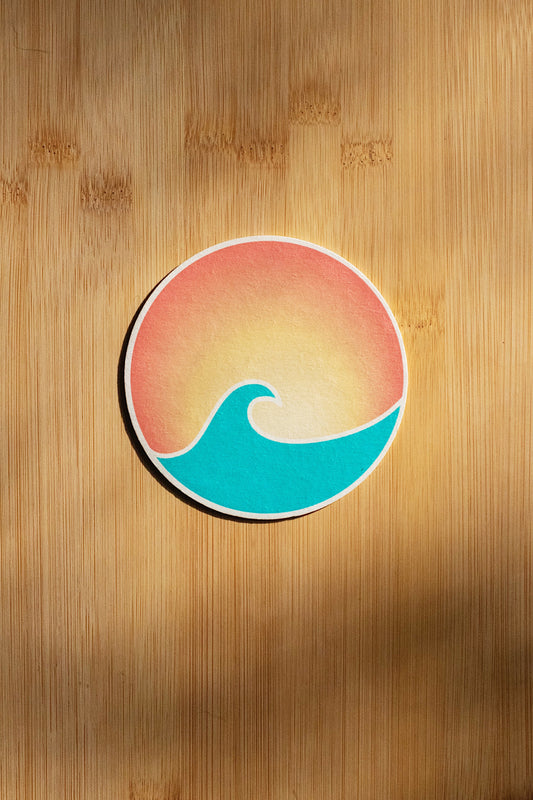 Wave Sunset | Coaster Set