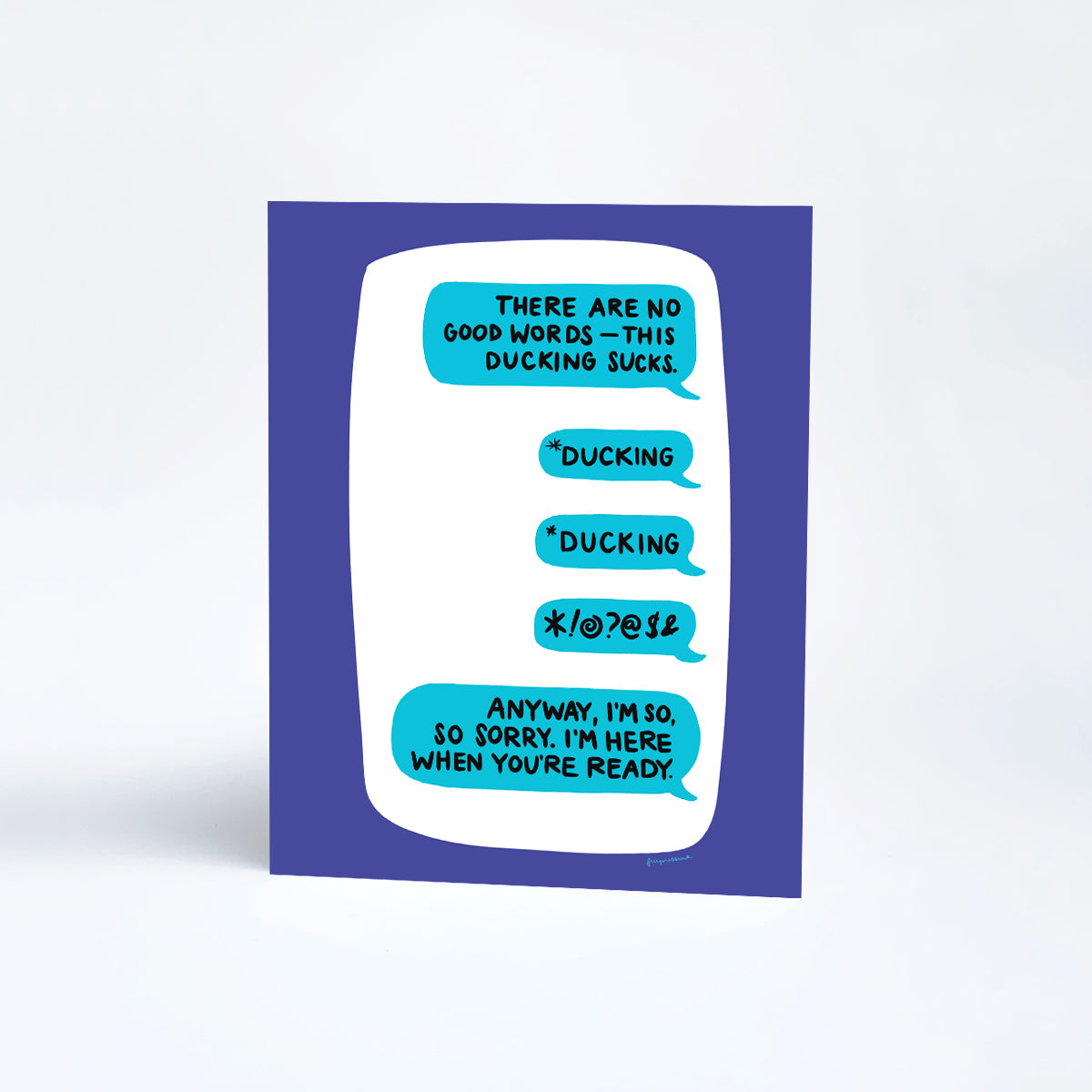 Ducking Text // Card