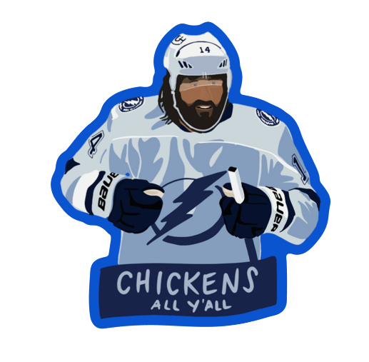 Maroon Chickens // Sticker